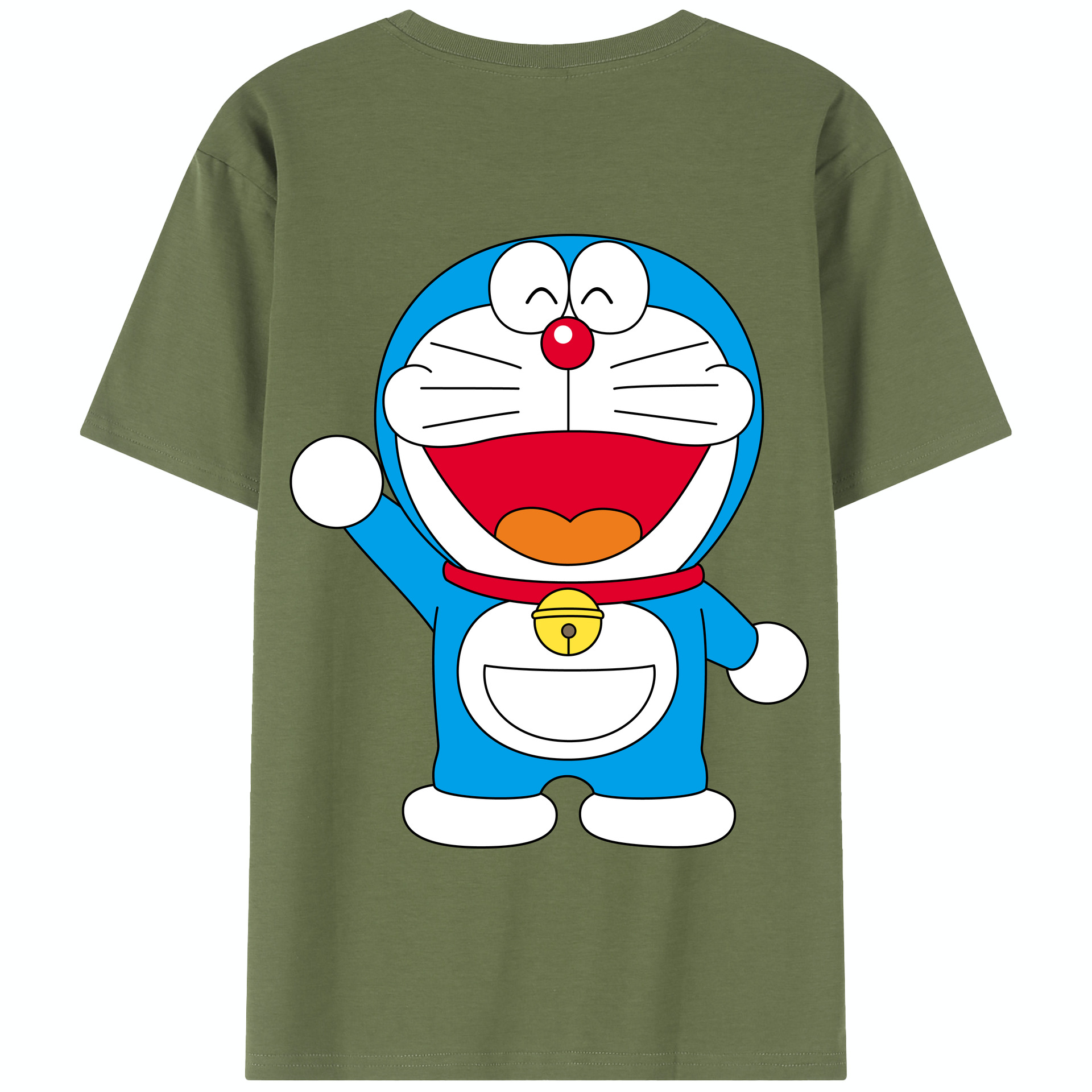 （画像用） ドラえもん Doraemon 綿100％半袖Tシャツ（背面プリント）